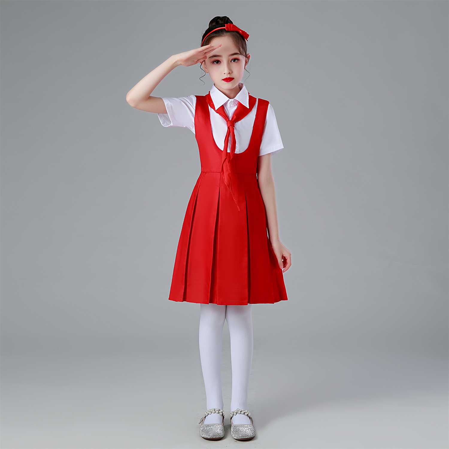 新款新款儿童合唱服中小学生红领巾演出服男女童大合唱团表演服红