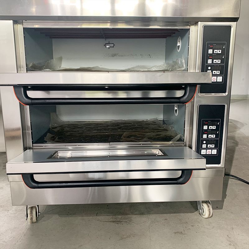 商用双层电脑版烤箱 烤披萨欧包香蕉派烤箱 两层四盘实用型烤箱