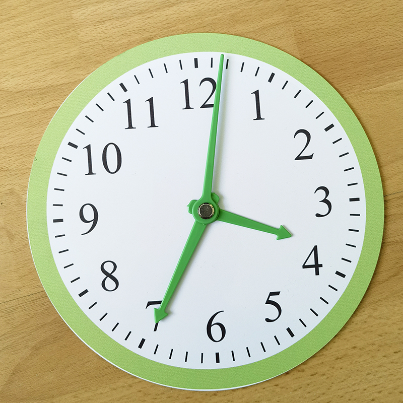 钟表模型加大儿童时钟认表钟演示认识时间一二年级数小学生教师具