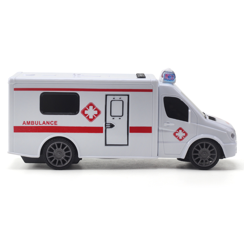 电动遥控120救护车急救车救援车警报声灯光声音工程车汽车玩具