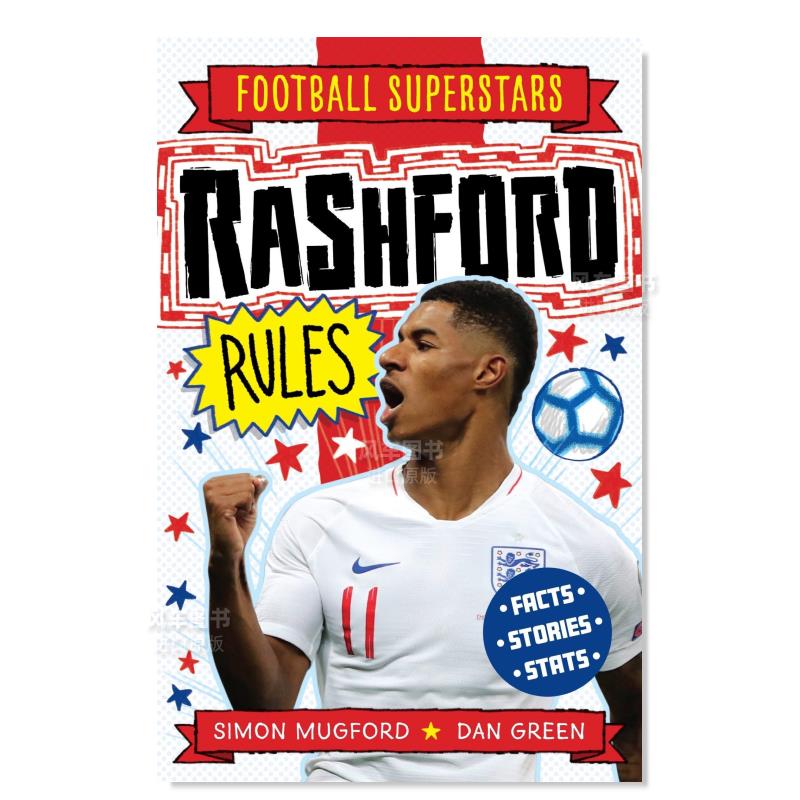 【现货】足球明星特辑：拉什福德英文漫画进口原版图书【Football Superstars】Rashford RulesSimon Mugford welbeckpublishing