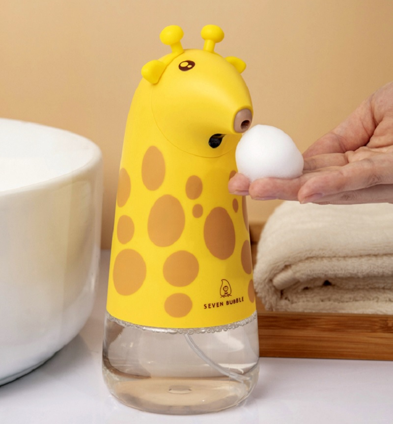 小七泡泡自动洗手液机儿童卡通智能自动感应泡沫洗手机洗手液器