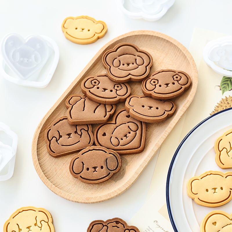 日式卡通小狗饼干模具 六一 儿童节小朋友喜爱修勾馒头辅食工具