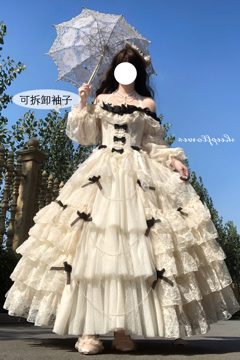 月光诀别诗【定金】花嫁款Lolita原创设计公主华丽成人礼服连衣裙