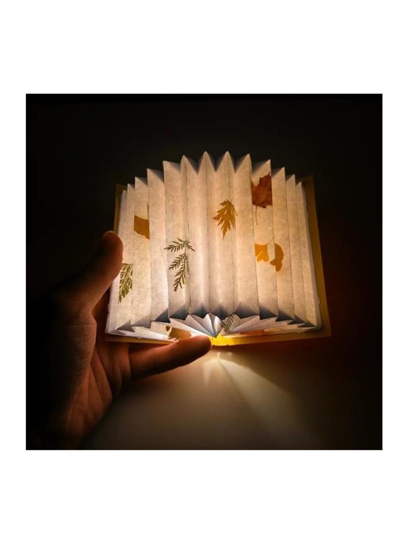 手工diy书本灯小夜灯台灯饰活动自制作材料包礼物创意古风纸书灯