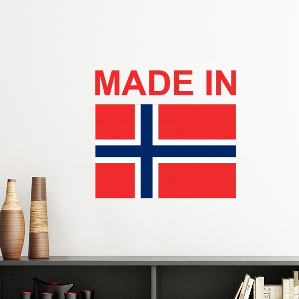 挪威国旗国家制造墙贴壁纸房间贴花