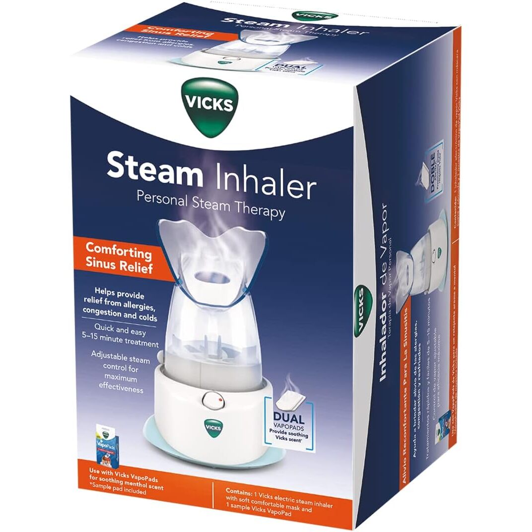 美国直邮 Vicks Steam Inhaler个人蒸汽吸入器软面膜定向蒸汽缓解