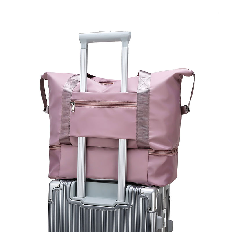 旅行包女士手提包大容量运动旅游健身包干湿分离出差行李包套拉杆