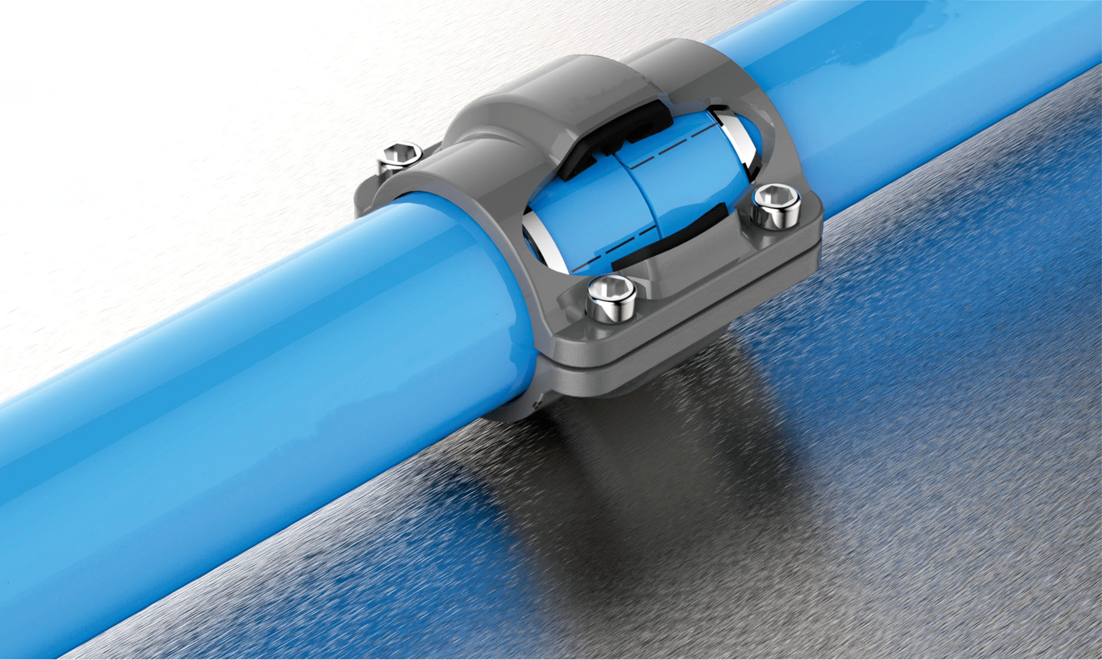 蓝色铝合金管道 空压机压缩空气铝管 铝合金压缩空气超级管道节能