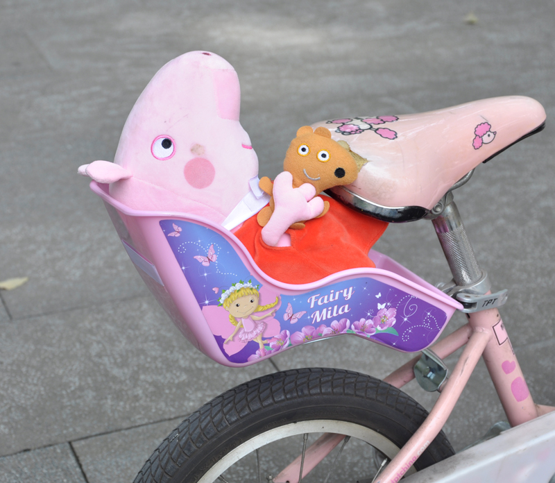 欧标外贸童车洋娃娃座椅 儿童自行车可爱环保后座椅 杭州发货