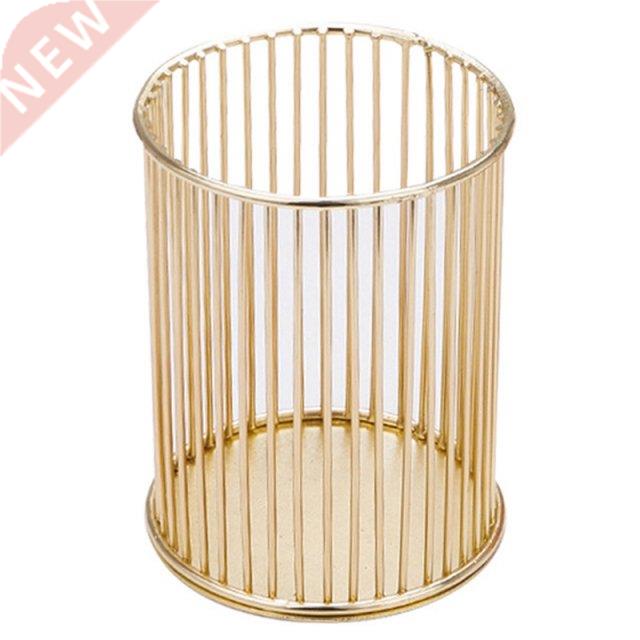 Golden Stylus Holder, Suitable For Desks, Cosmetic Brush Cup