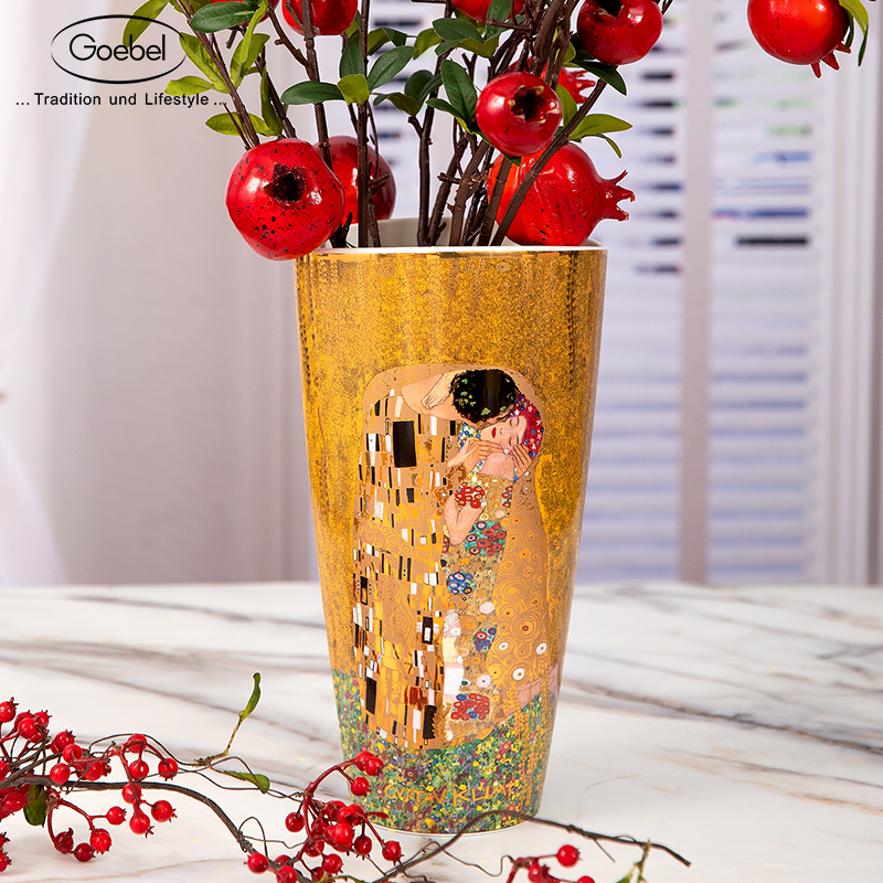 德国高宝Goebel进口陶瓷礼品陶瓷花瓶摆件客厅玄关插干花创意礼品