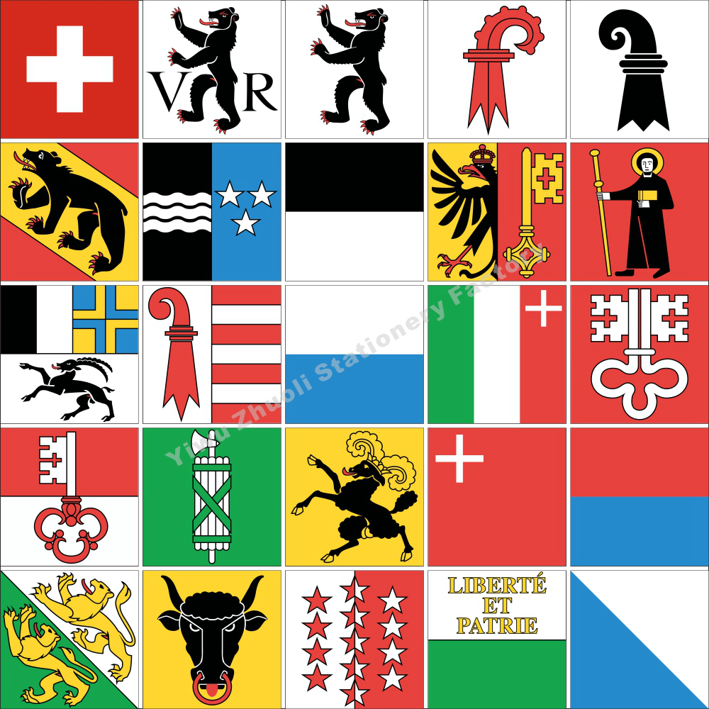 1瑞士旗州旗各种大小可定做正方形可订做