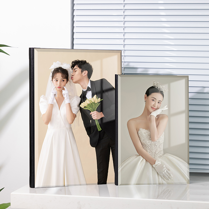 相册本定制婚纱照结婚照精修个人写真照片制作水晶纪念册婚礼跟拍