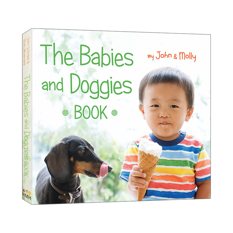 英文原版绘本 The Babies and Doggies Book 宝宝和狗狗 纸板书绘本 英文版 进口英语原版书籍