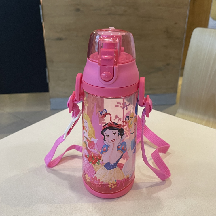 迪士尼 WD-4252 小公主 苏菲亚儿童直饮学生水壶防漏运动背带水杯