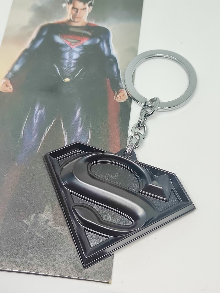 【GD漫玩社】DC英雄 超人 黑色S标志 合金 钥匙链 挂件 钥匙扣