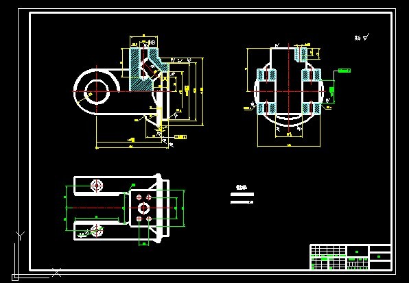 【GY039】液压缸头加工工艺及夹具设计/CAD图纸说明书资料