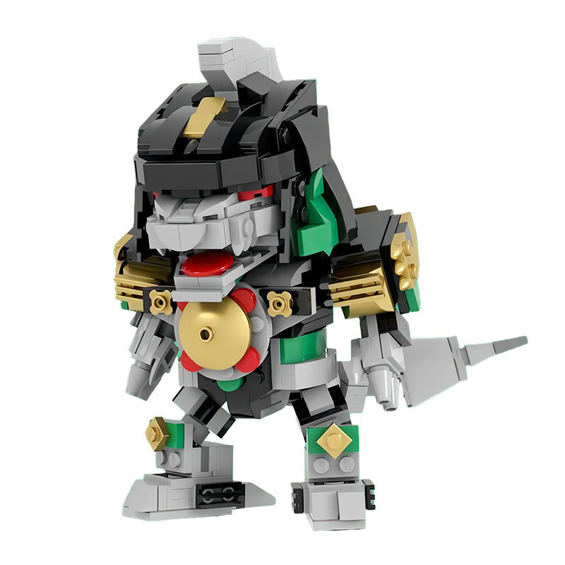 MOC 恐龙战队龙之尊机甲适用乐高机器人积木益智拼装模型玩具男孩