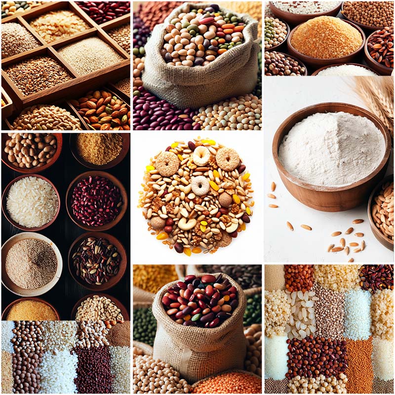 可商五谷杂粮背景农产品大米面粉粗粮谷物粮食图片PPT背景图素材