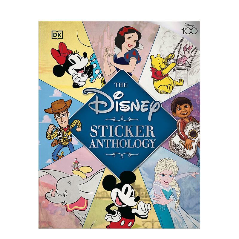 【现货】迪士尼复古贴纸选集 迪士尼100周年 The Disney Sticker Anthology 原版英文贴纸书