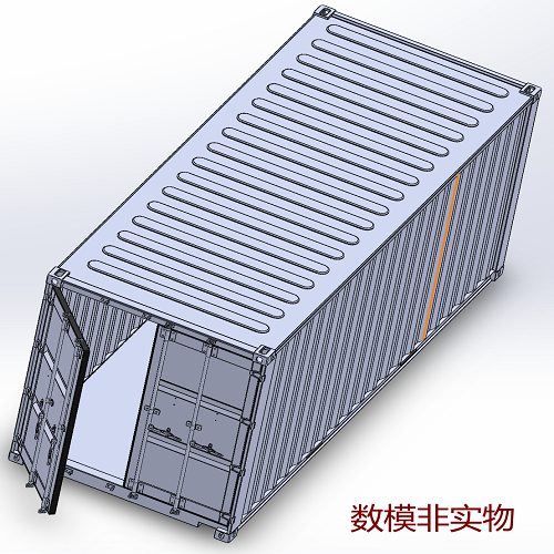 6m米汽车卡车集装箱货车厢3D三维几何数模型车箱stp图纸骨架模型