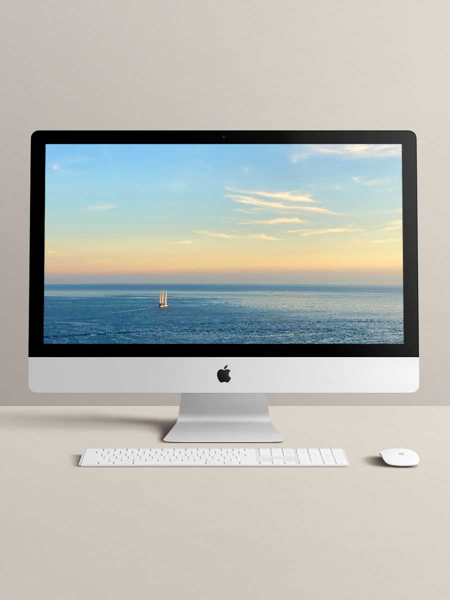 「山与海」系列 Wallpaper station iMac/iPad  桌面电脑壁纸 4张