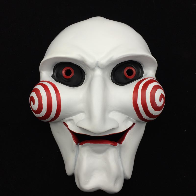 万圣节日本电锯惊魂小丑恐怖面具成人cos搞笑树脂面具全脸男道具