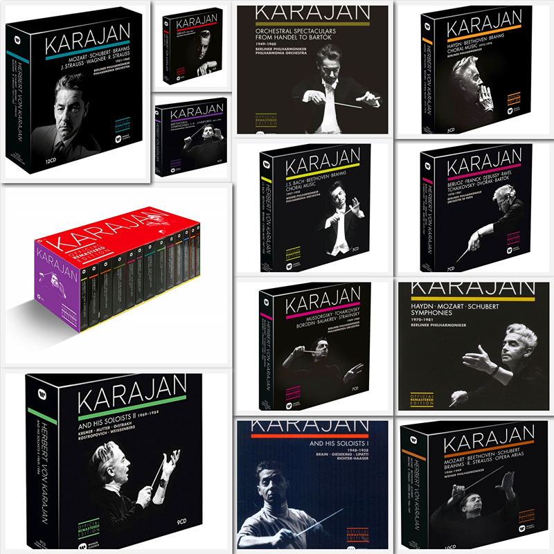 C34 卡拉扬 Karajan 逝世25周年华纳古典音乐全集无损音源101CD