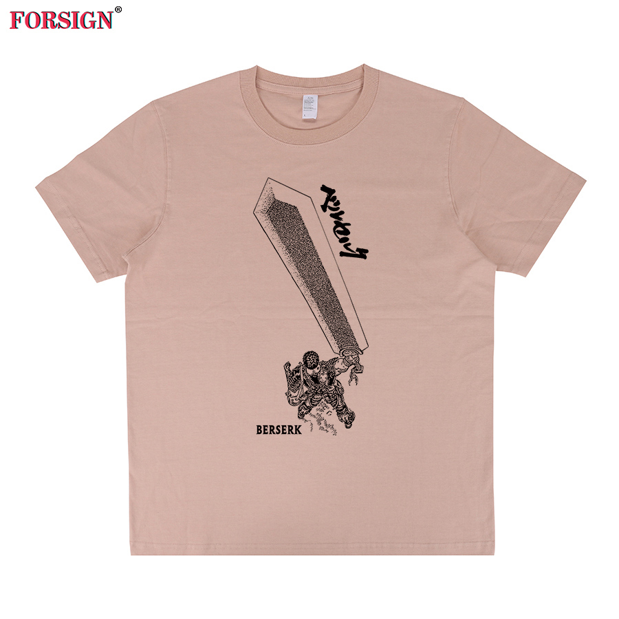 剑风传奇Berserk三浦健太郎漫画日本动画卡通日系大学男女短袖T恤