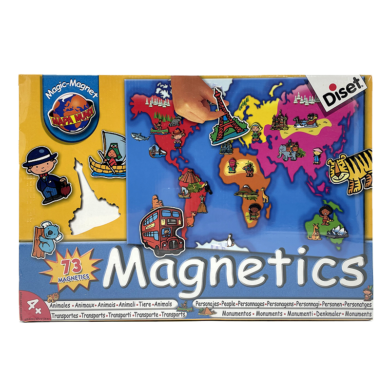 Diset Magnetics 经典世界建筑地方文化特色磁性贴地图益智拼图