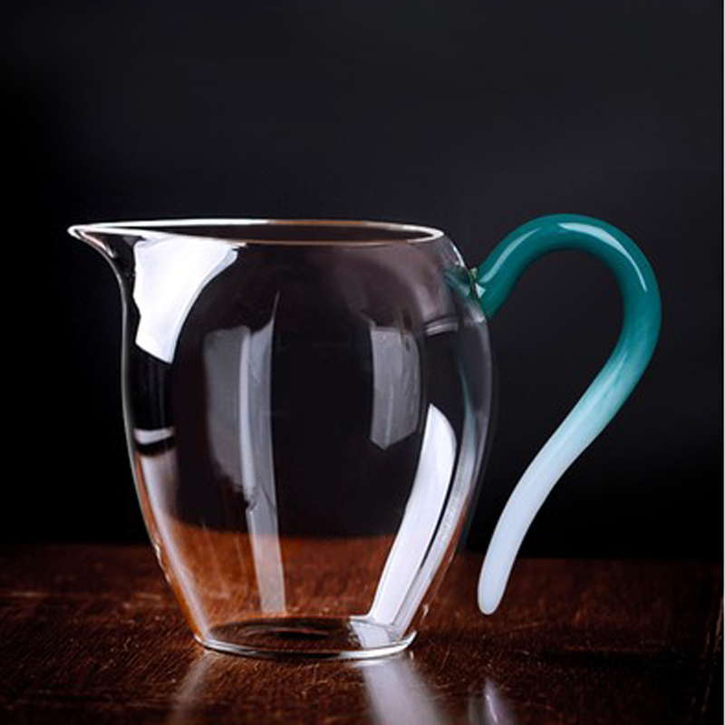 玻璃公道杯手工制作茶海茶具高档高透分茶器小号匀杯高晓松都在用