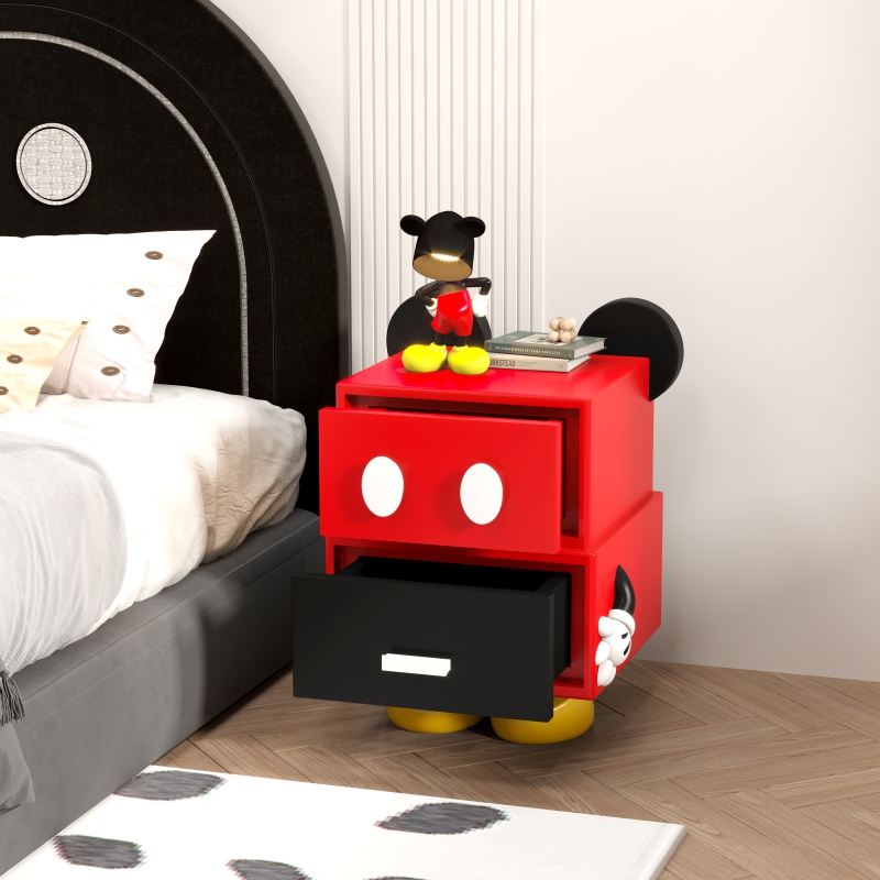 米奇床头柜40CM宽公分儿童房网红款设计师高颜值机器人艺术感男孩