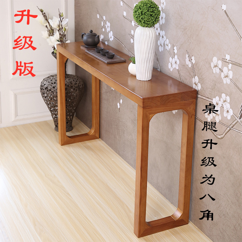 新中式玄关桌柜案桌靠墙客厅实木条案门厅柜供桌香案贡台条几贡桌