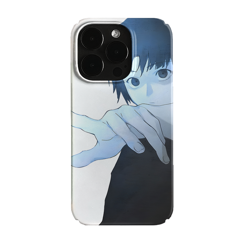 蓝色Y2K动漫二次元艺术潮流小众高级感卡通iPhone14pro+苹果15promax菲林手机壳新款13/12mini的适用华