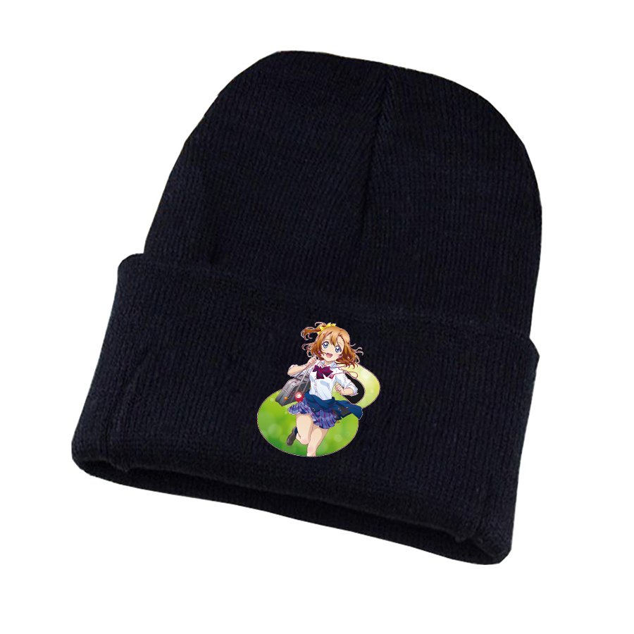 动漫lovelive线帽针织毛线帽子学生保暖帽冬天套头冷帽子男女帽子