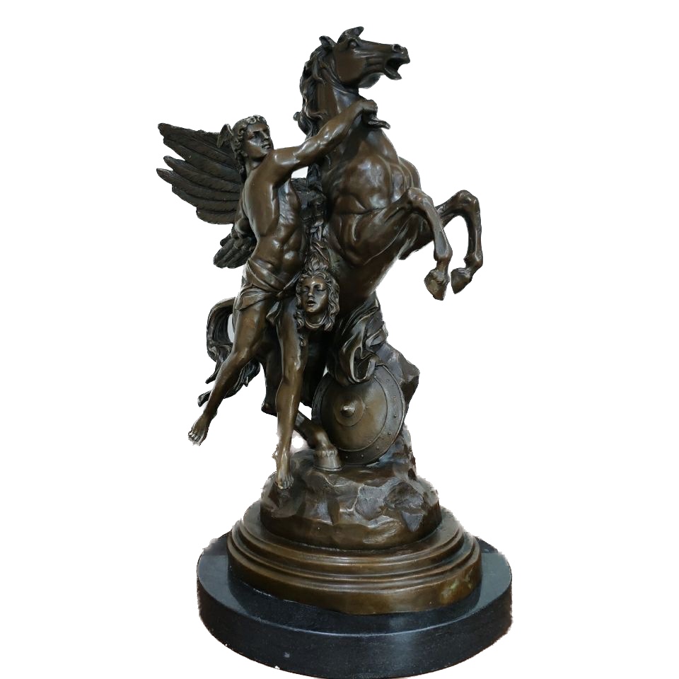铜雕塑珀尔修斯波尔修斯美杜莎希腊神话故事人物宙斯之子欧式摆件