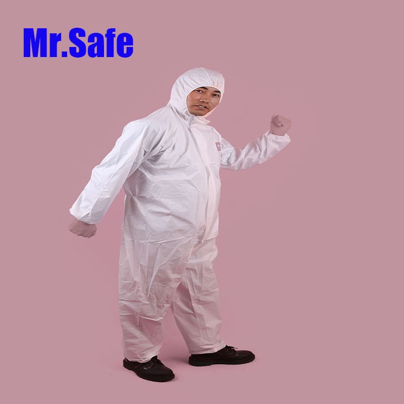 新品Mr.Safe安全先生C1防护服一次性连体服检查隔离防尘带帽养殖