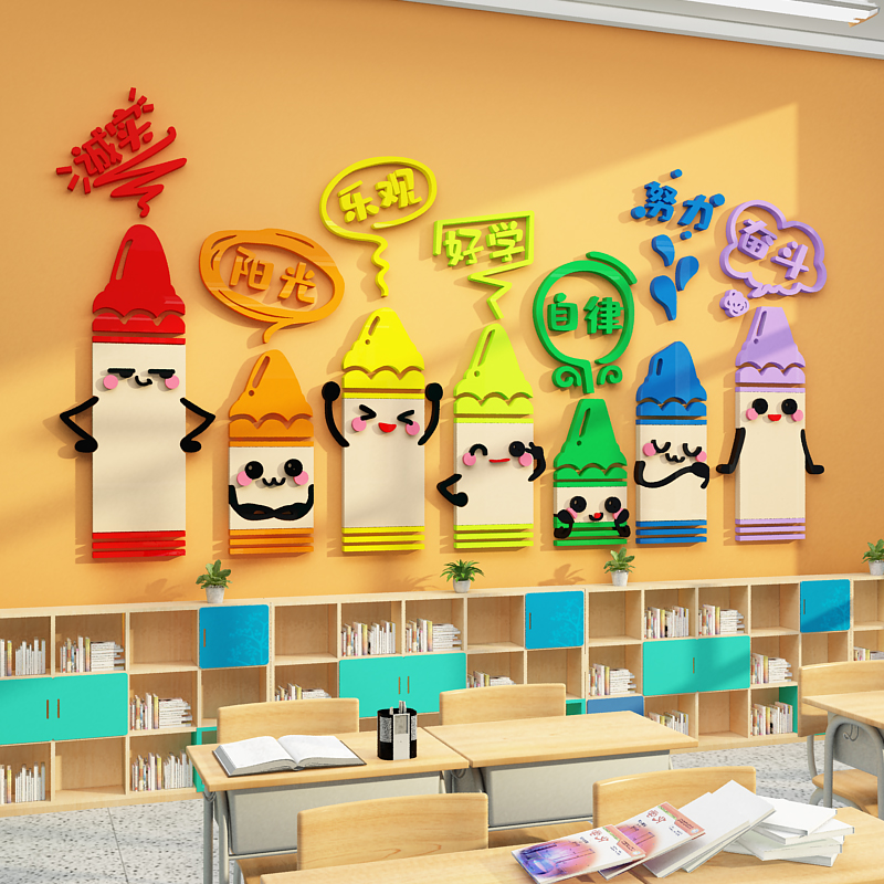 幼儿园小学开学校班级教室环创主题文化墙面装饰布置励志激励标语