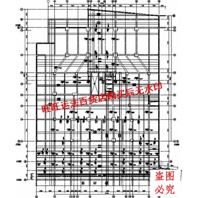 31层框支剪力墙综合楼结构施工cad图纸结构设计dwg图