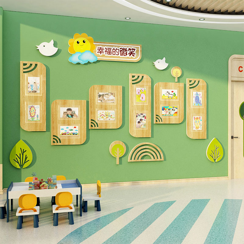 教师资风采文化墙照片展示大厅形象简介幼儿园学校办公室布置装饰