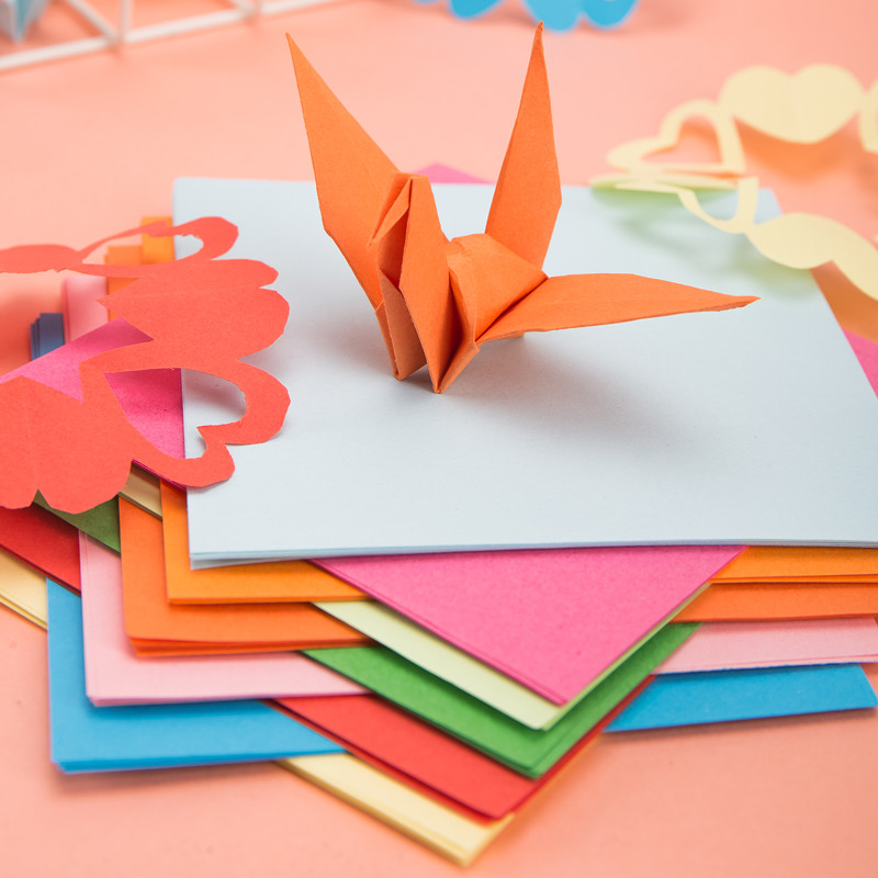 得力手工折纸儿童diy千纸鹤纸叠纸手工制作折星星纸折花材料用纸