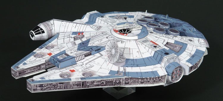 满48包邮星球大战 YT-1300 运输飞船3D立体纸模型手工DIY非成品