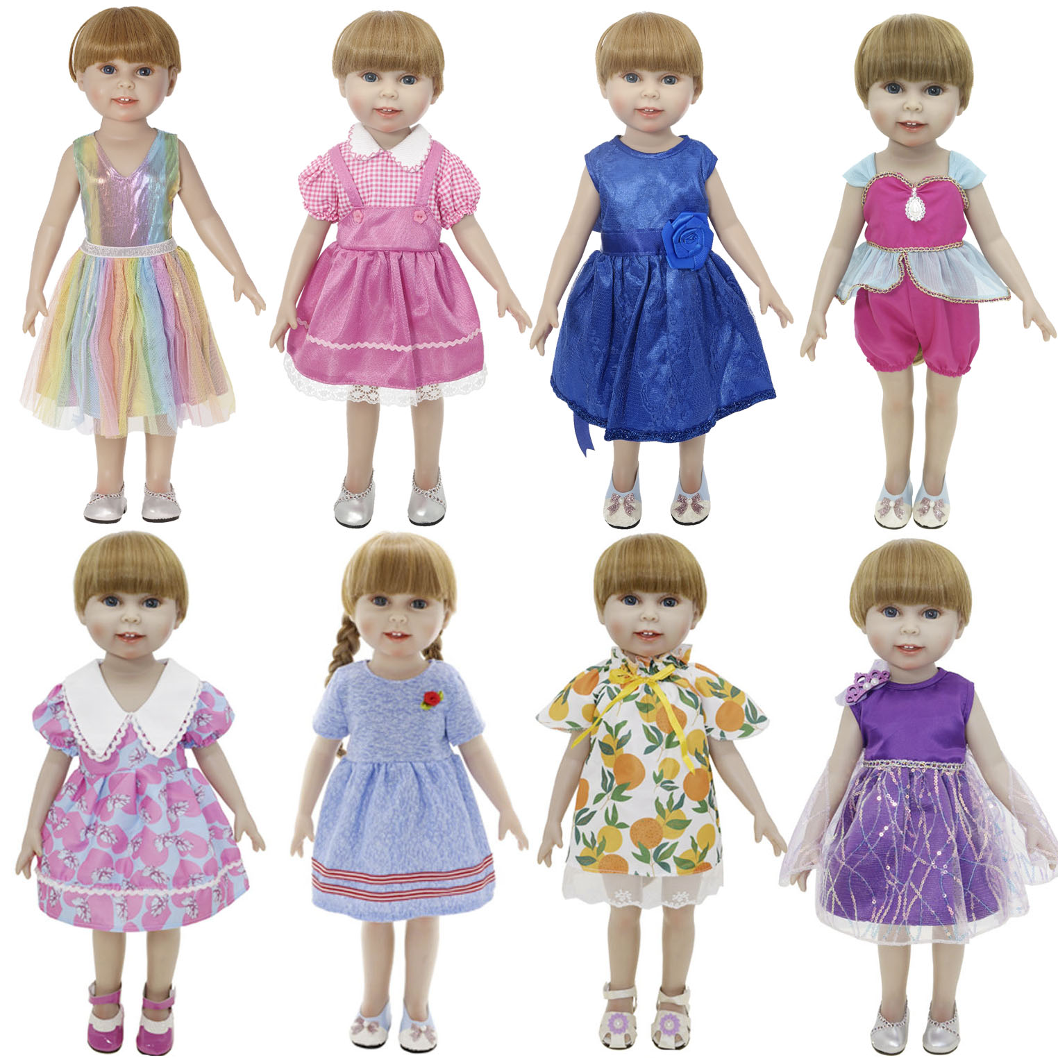 45厘米美国女孩偶季亚力山大18英寸浓汤娃娃可穿衣服玩具服装礼物