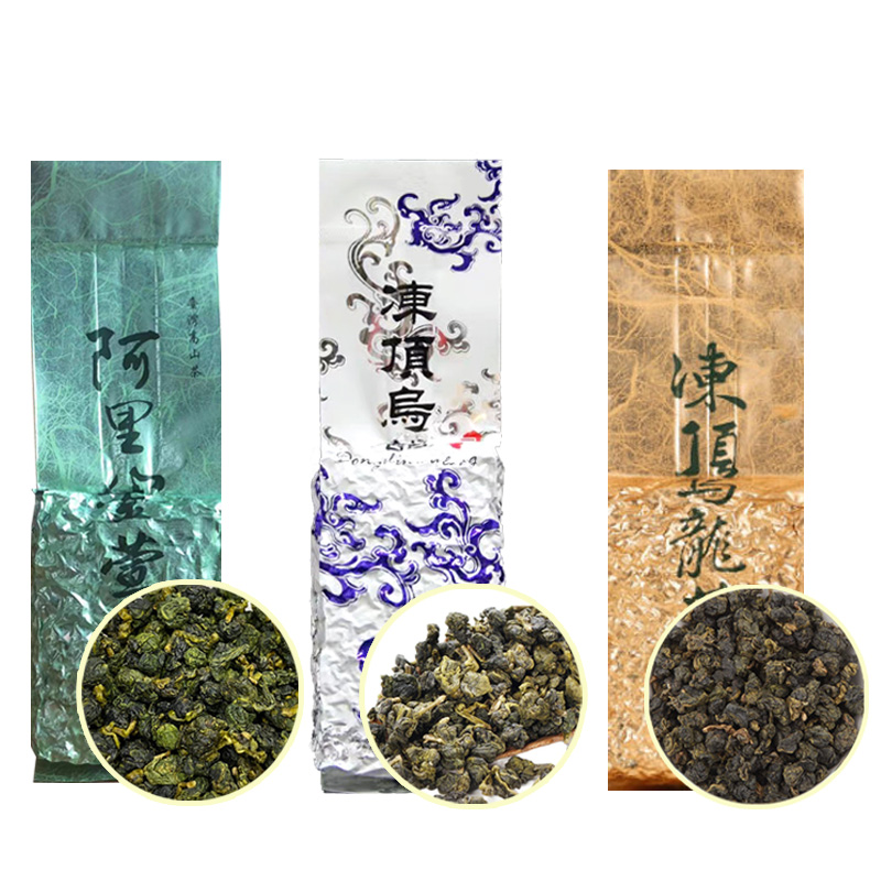 台湾高山茶冻顶乌龙阿里山金萱茶清香浓香型散装原产台湾乌龙茶叶