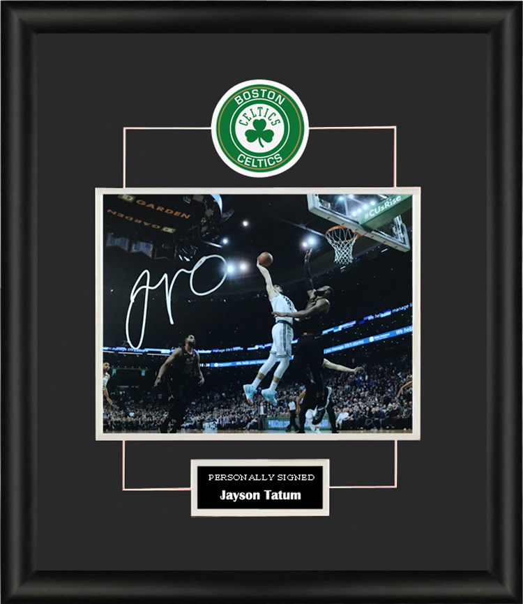 收藏 杰森塔图姆 獭兔 亲笔签名 照片裱框 含SA证书 凯尔特人NBA