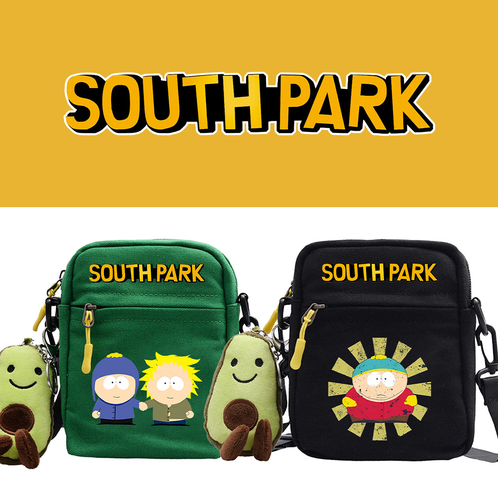 South Park南方公园单肩包动漫周边斜跨背包男女小方包斜跨背包