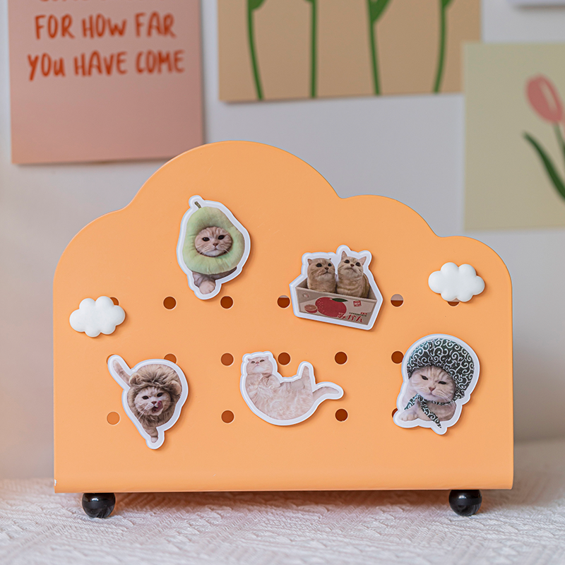 一屋子的橘 可爱橘猫沙梨佳佳冰箱磁铁洞洞板磁吸可爱宠物装饰贴
