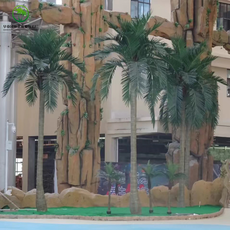 仿真椰子树假椰树室外玻璃钢椰子树室内绿植装饰摆放造景假棕榈树