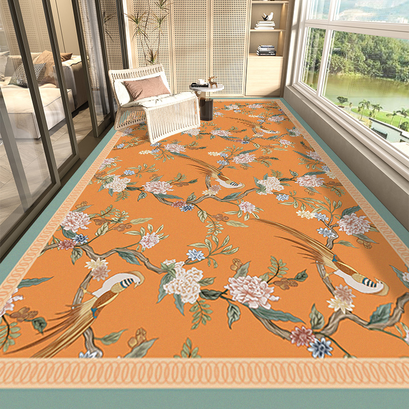 美式阳台休闲区专用地毯硅藻泥吸水地垫大尺寸可裁剪晾衣客厅地垫